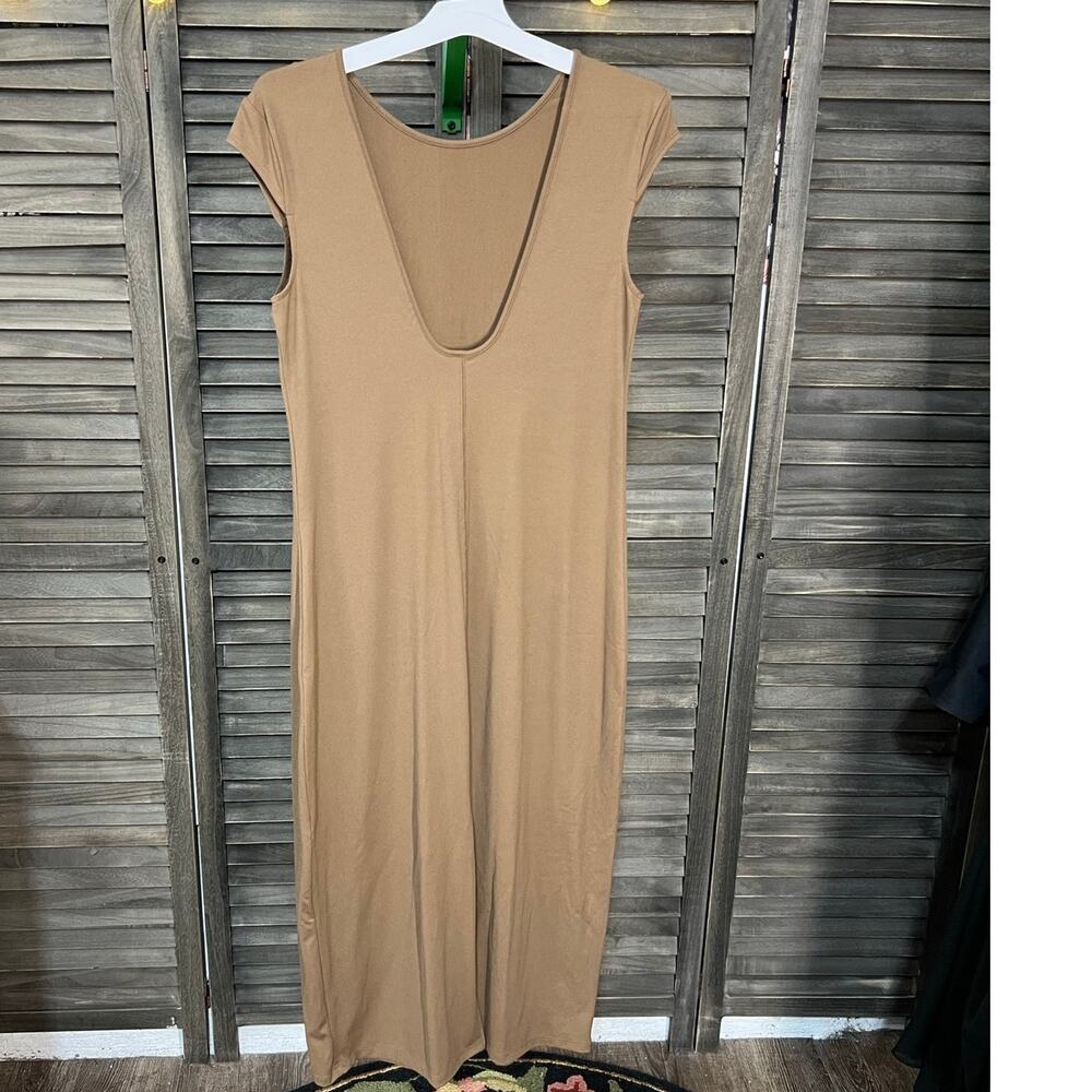 Wild Fable NWT Brown Ribbed Maxi Dress XXL